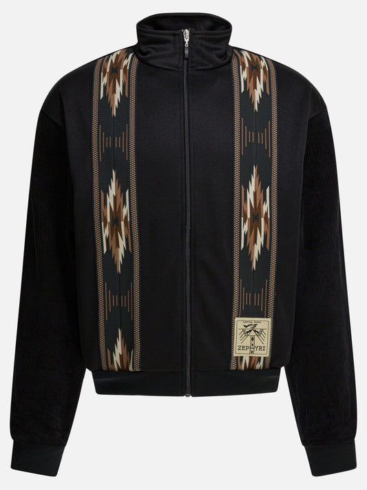 Full zip sweatshirts Solid colour  Black - KAPITAL Men | VIETTI Online Store 
