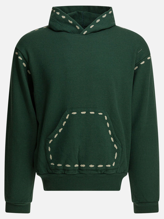Hoodies Solid colour  Green - KAPITAL Men | VIETTI Online Store 
