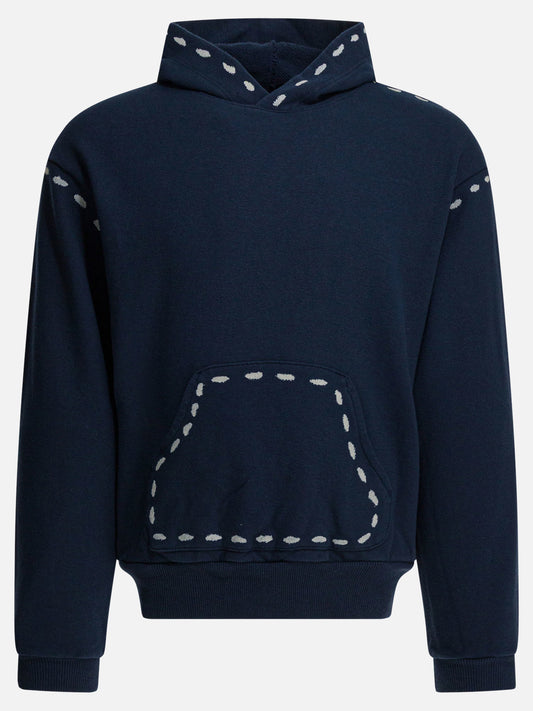 Hoodies Solid colour  Blue - KAPITAL Men | VIETTI Online Store 
