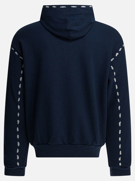 Hoodies Solid colour  Blue - KAPITAL Men | VIETTI Online Store | 2
