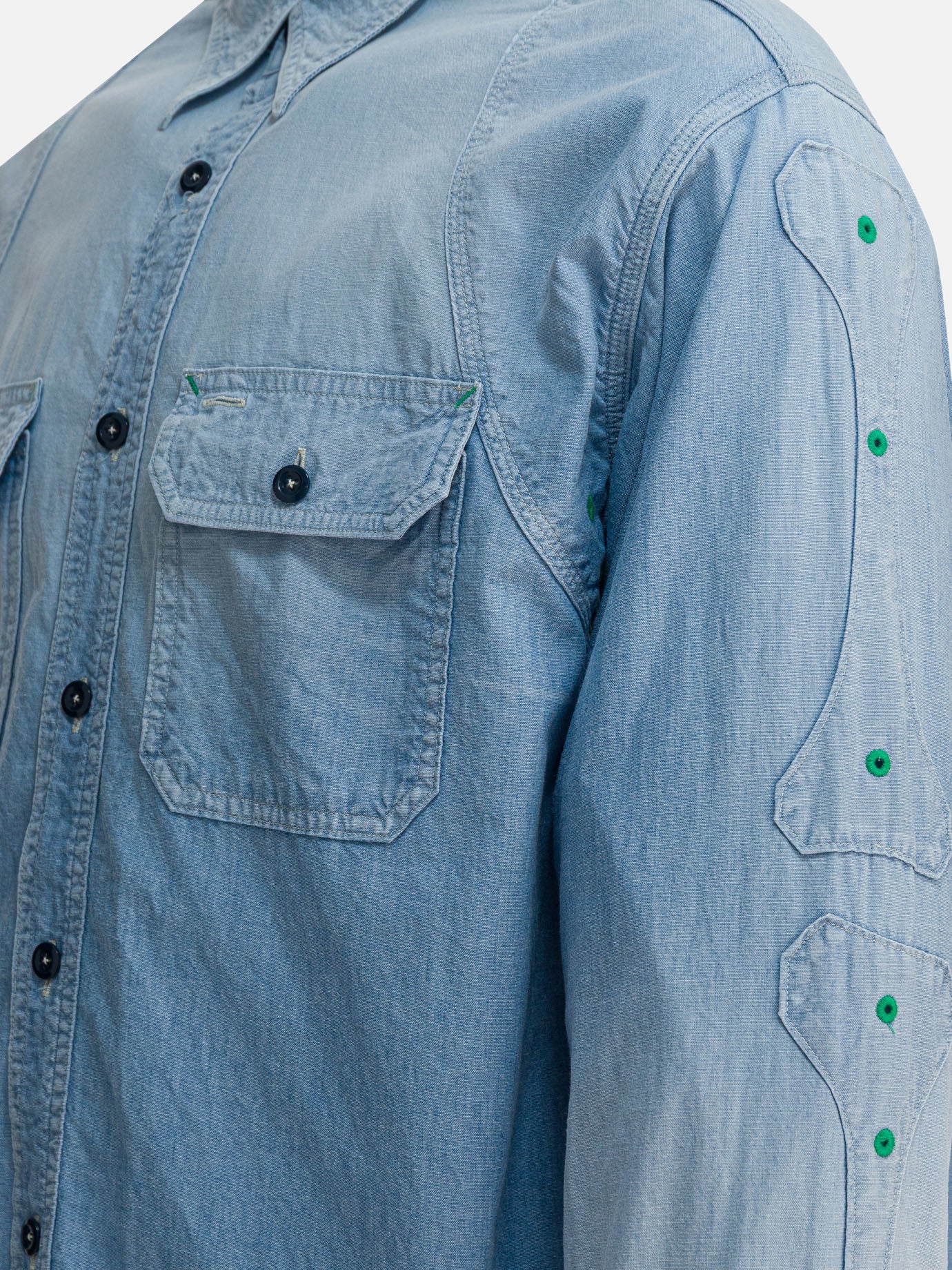 Casual shirts Denim  Light blue - KAPITAL Men | PDP | VIETTI Online Store | Zoom-Modal_4
