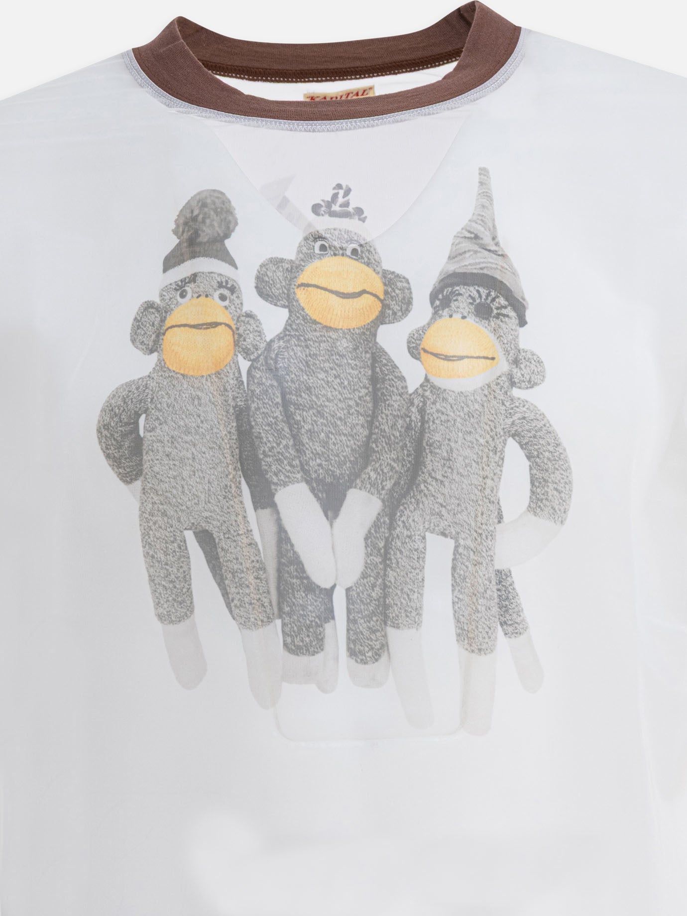 Crewneck t-shirts Print  White - KAPITAL Men | PDP | VIETTI Online Store | thumbnail_3