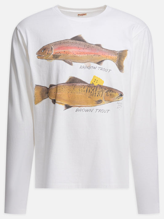 Crewneck t-shirts Graphics  White - KAPITAL Men | VIETTI Online Store 
