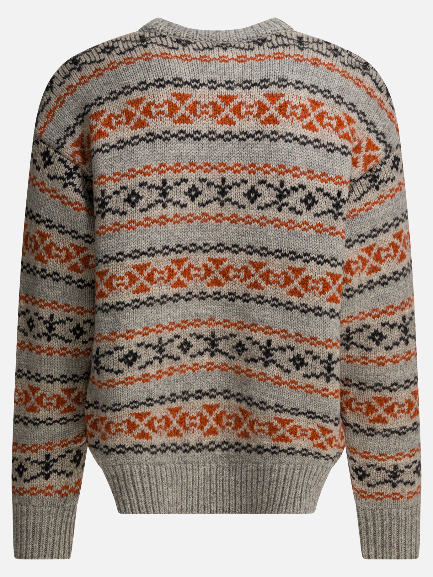 Crewneck sweaters Textured knit  Grey - KAPITAL Men | PDP | VIETTI Online Store | thumbnail_2