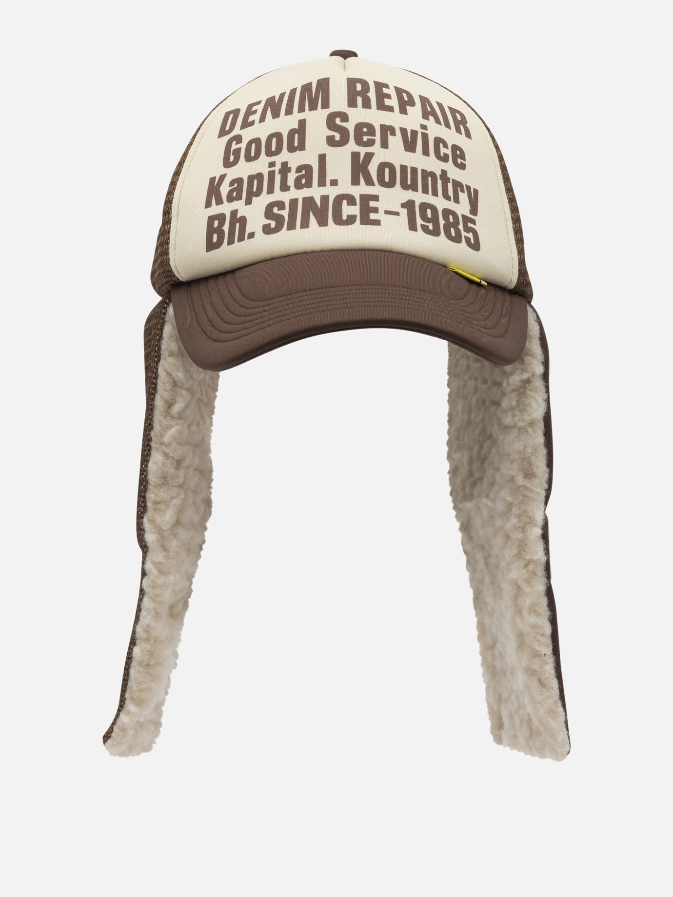 Trucker caps 100% polyester  Brown - KAPITAL Men | PDP | VIETTI Online Store | Zoom-Modal
