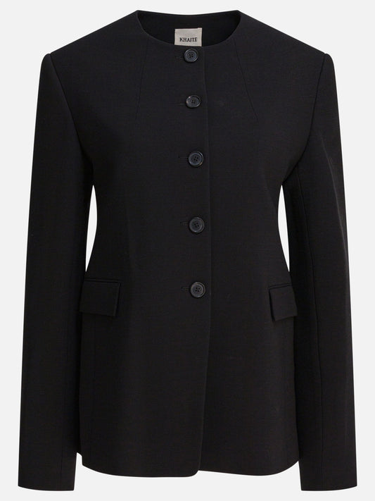 Blazers Solid colour  Black - Khaite Women | PLP | VIETTI Online Store 
