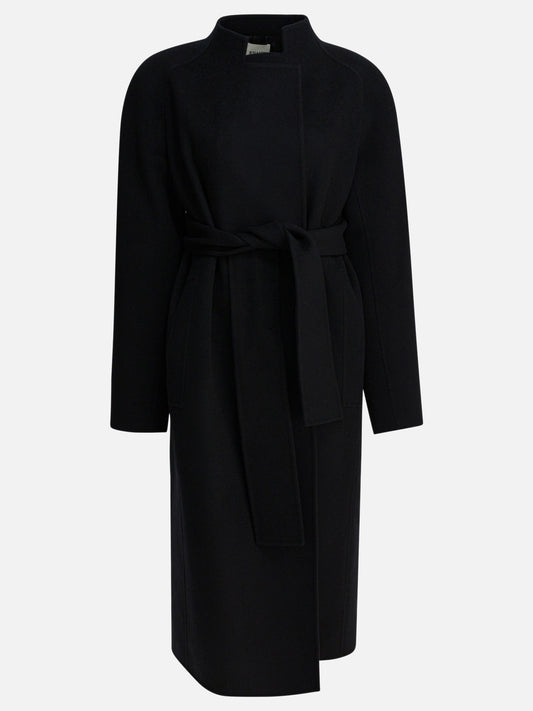 Long coats Solid colour  Black - Khaite Women | PDP | VIETTI Online Store 
