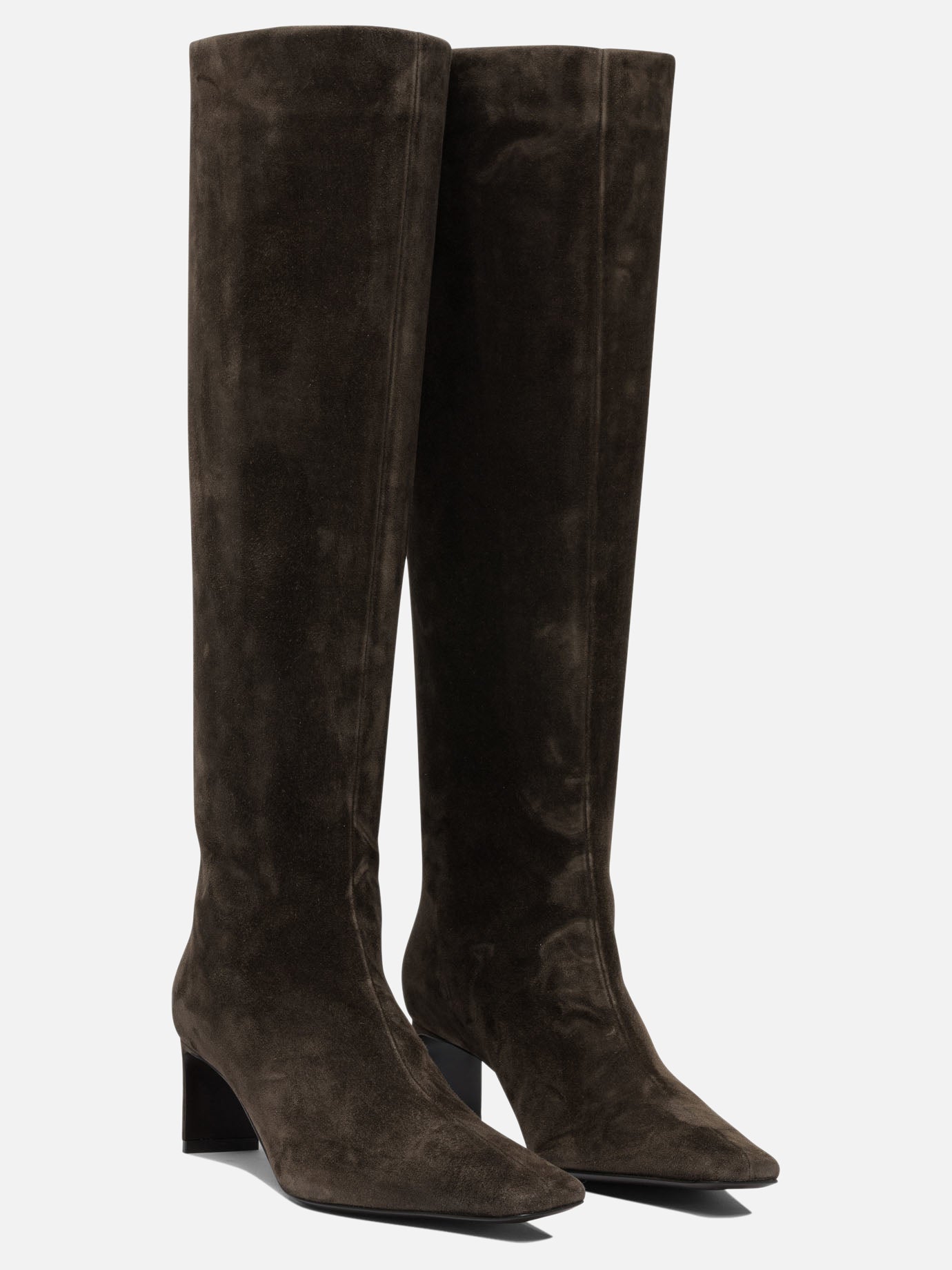 Knee-high 100% calf leather - 100% calf leather  Brown - Khaite Women | PDP | VIETTI Online Store | thumbnail_2