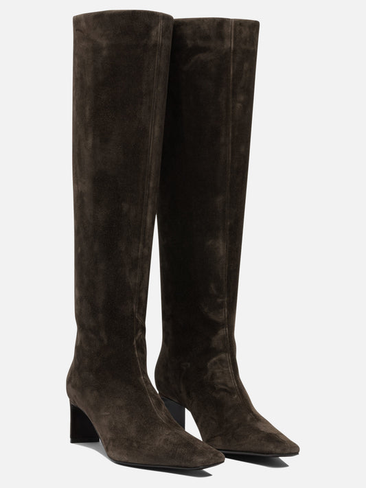 Knee-high 100% calf leather - 100% calf leather  Brown - Khaite Women | PLP | VIETTI Online Store | 2
