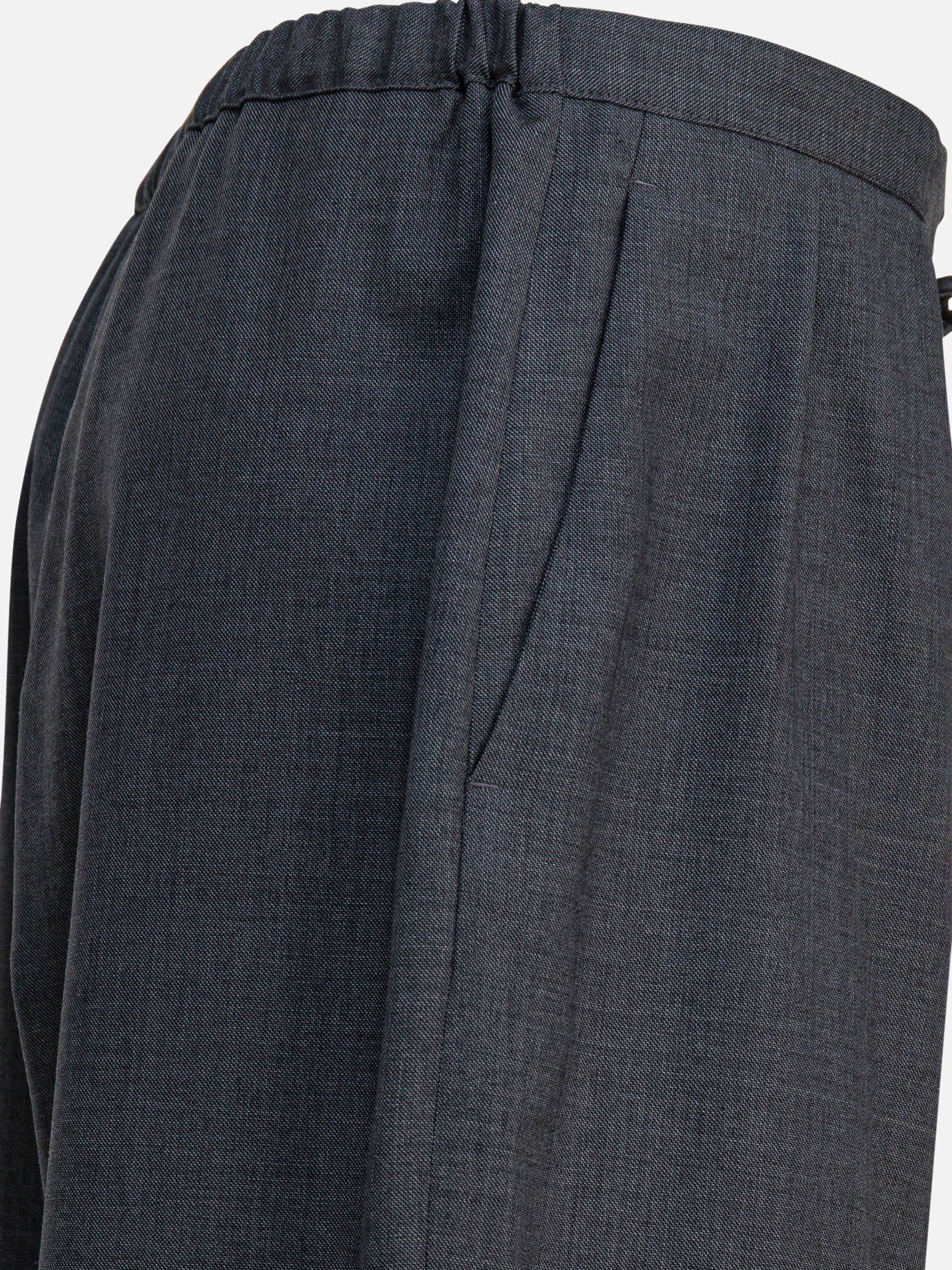 Leisure trousers Solid colour  Grey - LouLou De Saison Women | PDP | VIETTI Online Store | thumbnail_4