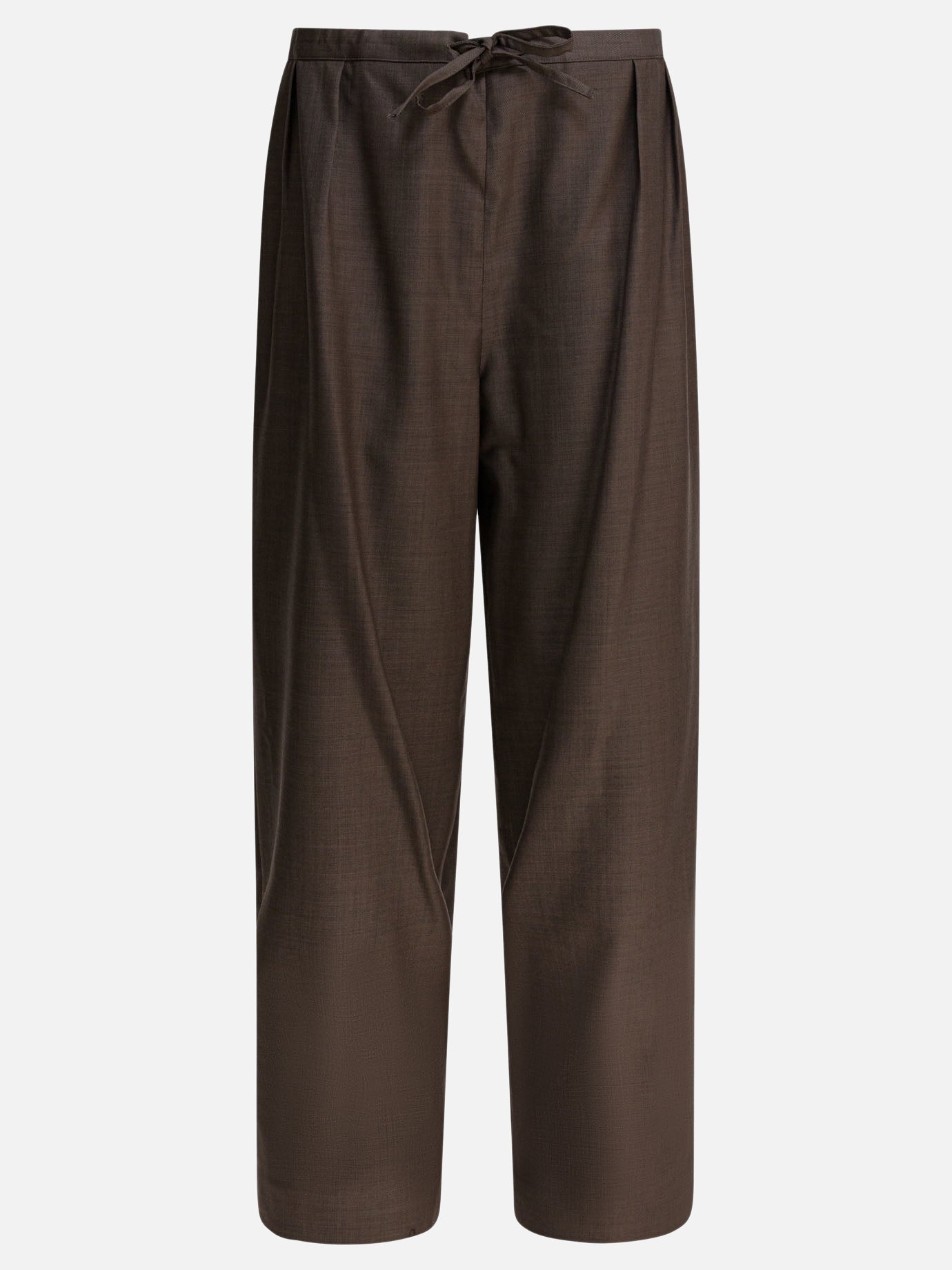 Leisure trousers Solid colour  Brown - LouLou De Saison Women | PDP | VIETTI Online Store | Zoom-Modal

