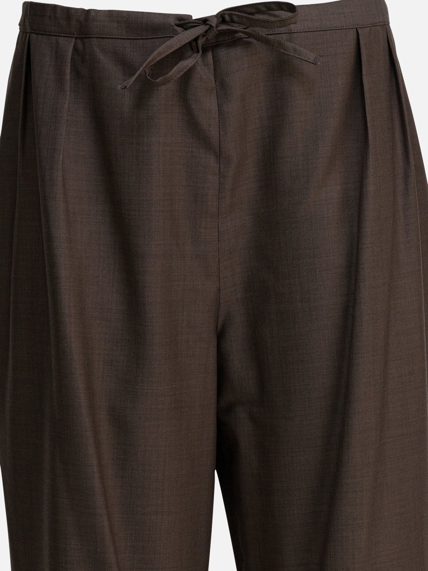 Leisure trousers Solid colour  Brown - LouLou De Saison Women | PDP | VIETTI Online Store | thumbnail_3