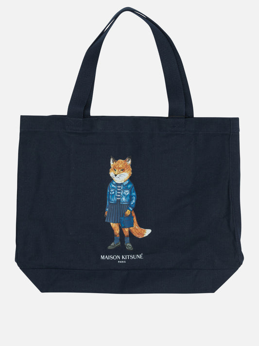 Large bags Logo  Blue - Maison Kitsuné Men | PDP | VIETTI Online Store 
