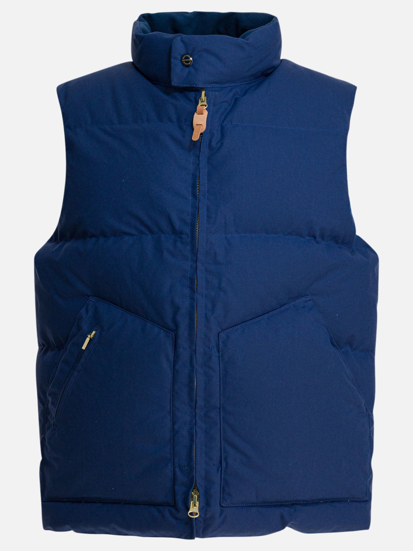Vest jackets Solid colour  Blue - Manifattura Ceccarelli Men | PDP | VIETTI Online Store | thumbnail