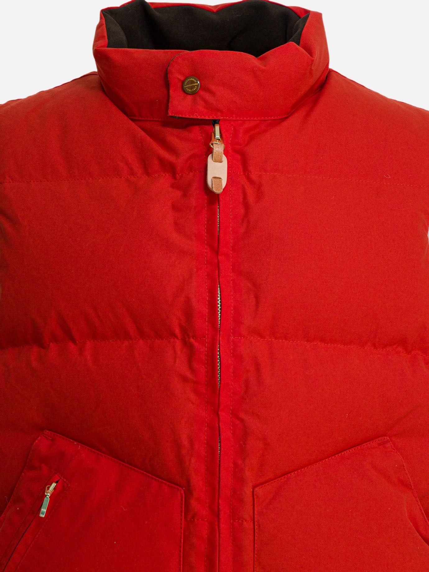 Vest jackets Solid colour  Orange - Manifattura Ceccarelli Men | PDP | VIETTI Online Store | thumbnail_3