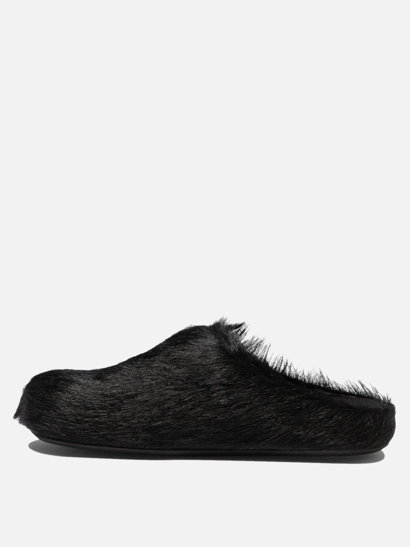 Slippers 100% calf hair - 100% rubber  Black - Marni Women | PDP | VIETTI Online Store | thumbnail_3