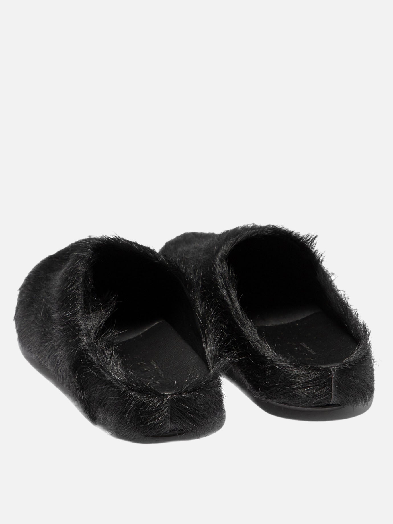 Slippers 100% calf hair - 100% rubber  Black - Marni Women | PDP | VIETTI Online Store | thumbnail_4