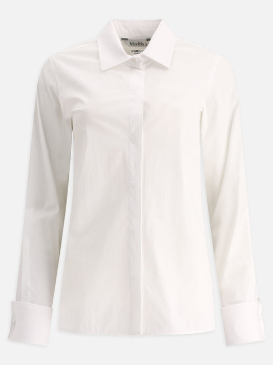 Max Mara Cotton shirt 17845228_38 White 1
