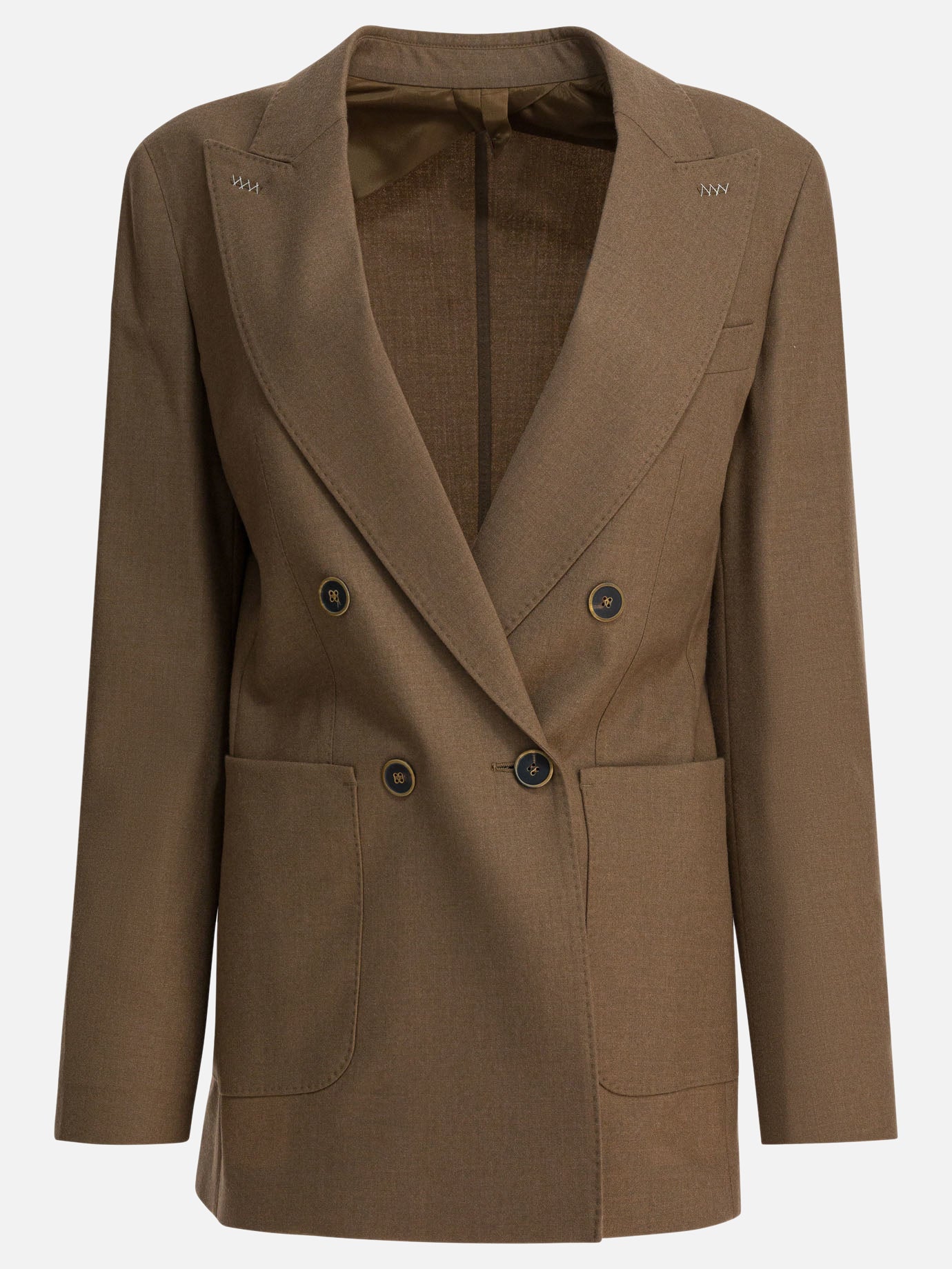 Blazers Solid colour  Brown - Max Mara Women | PDP | VIETTI Online Store | Zoom-Modal
