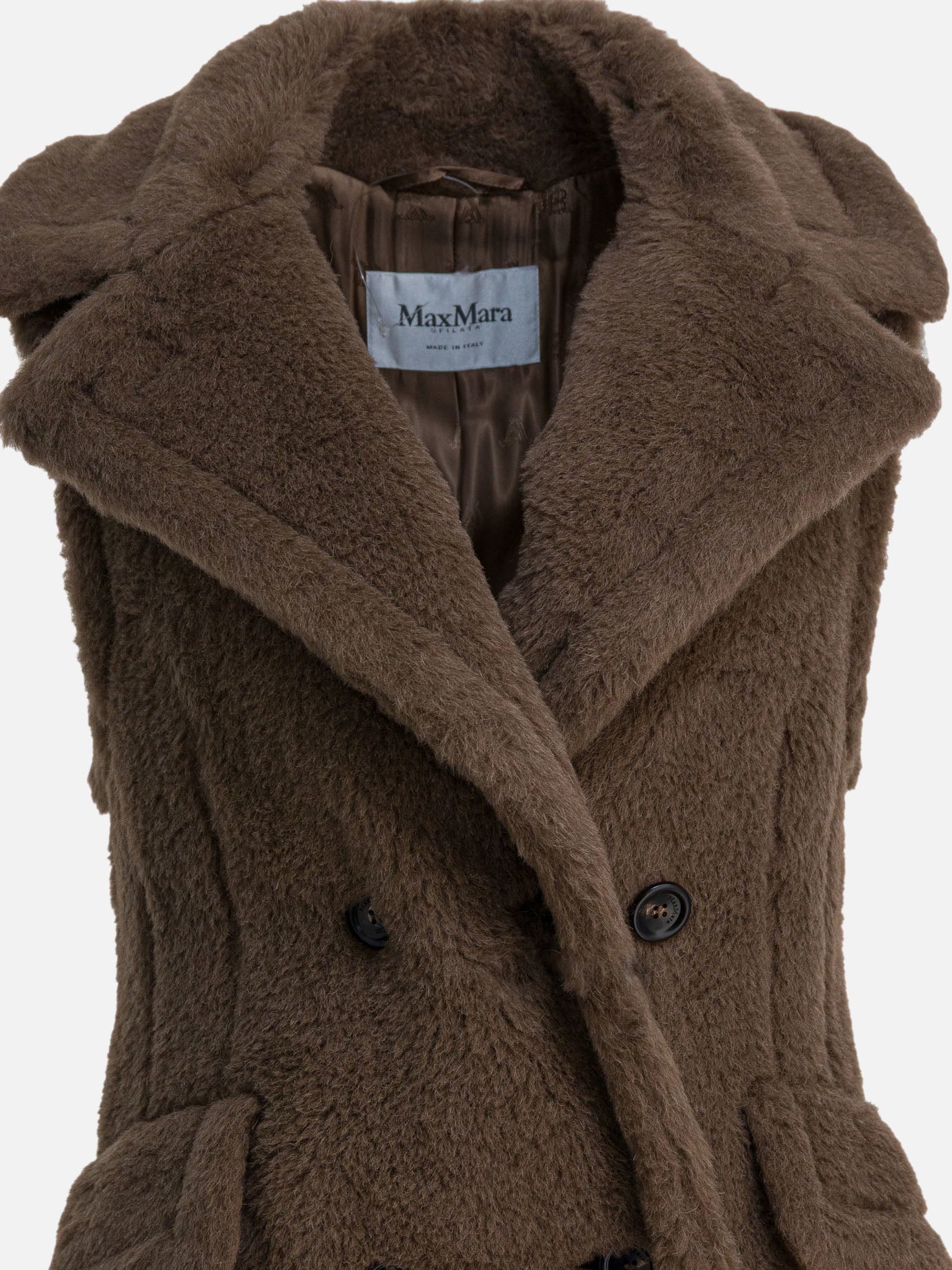 Vest jackets Solid colour  Brown - Max Mara Women | PDP | VIETTI Online Store | thumbnail_3