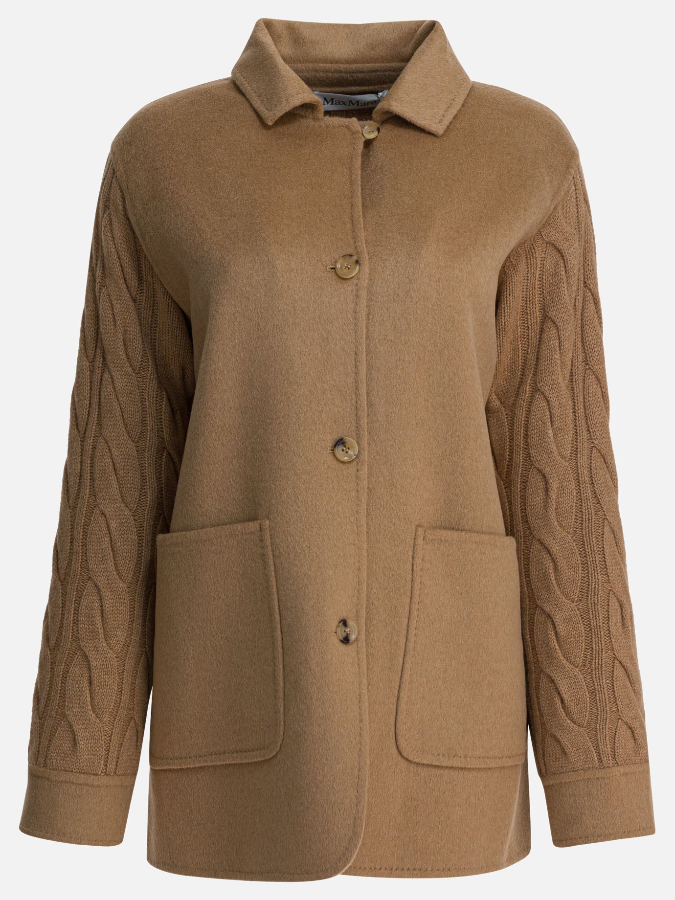 Short coats Solid colour  Brown - Max Mara Women | PDP | VIETTI Online Store | thumbnail