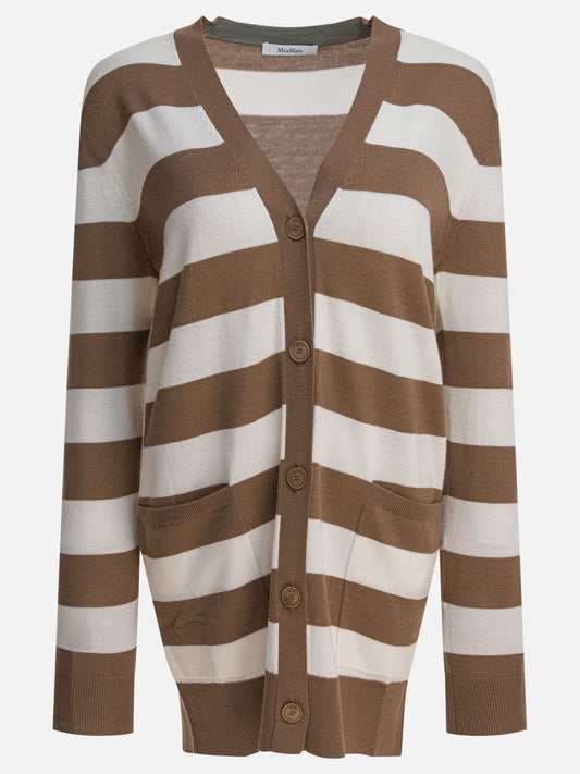 Max Mara Cardigan with 1951 lettering 13983626_S Brown 1