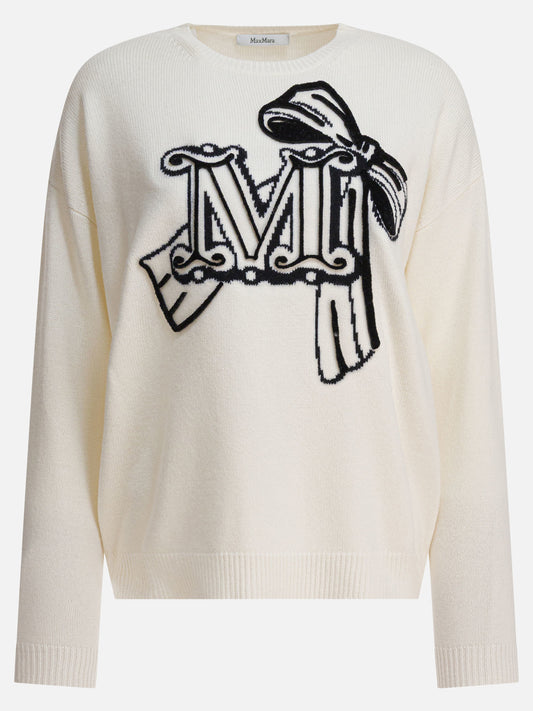 Max Mara Wool and cashmere sweater 13438410_S White 1