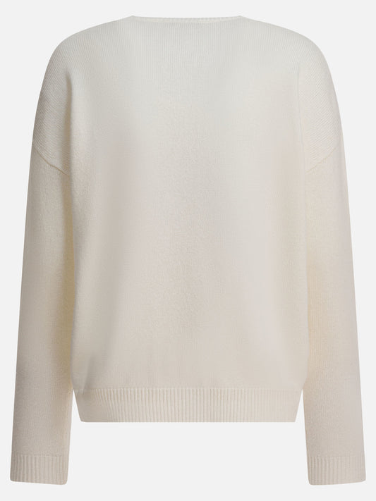 Max Mara Wool and cashmere sweater 13438410_S White 2