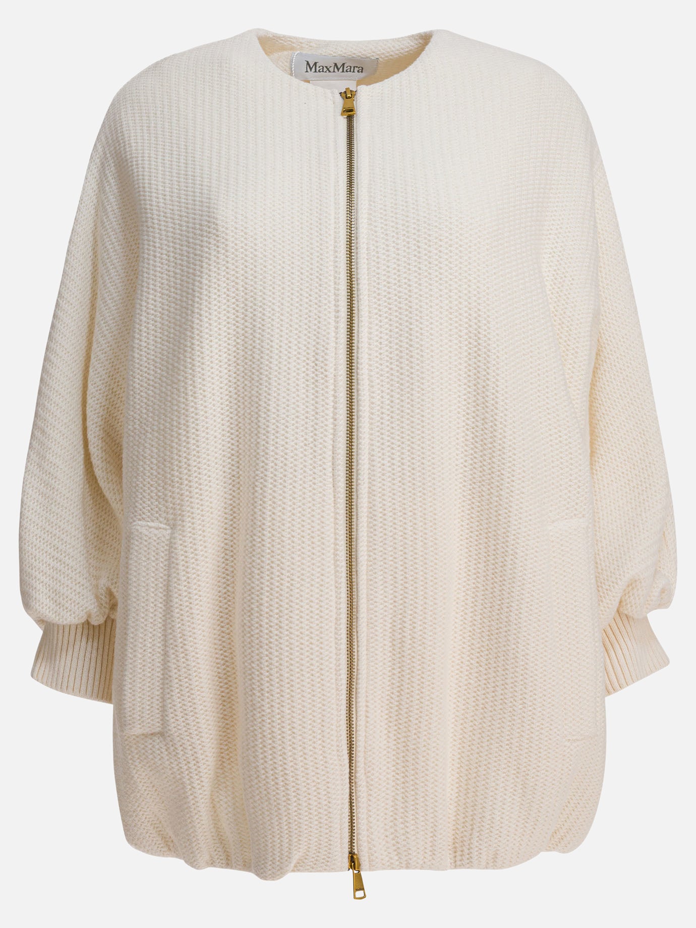 Max Mara Wool and cashmere jacket 14857796_38 White thumbnail_1