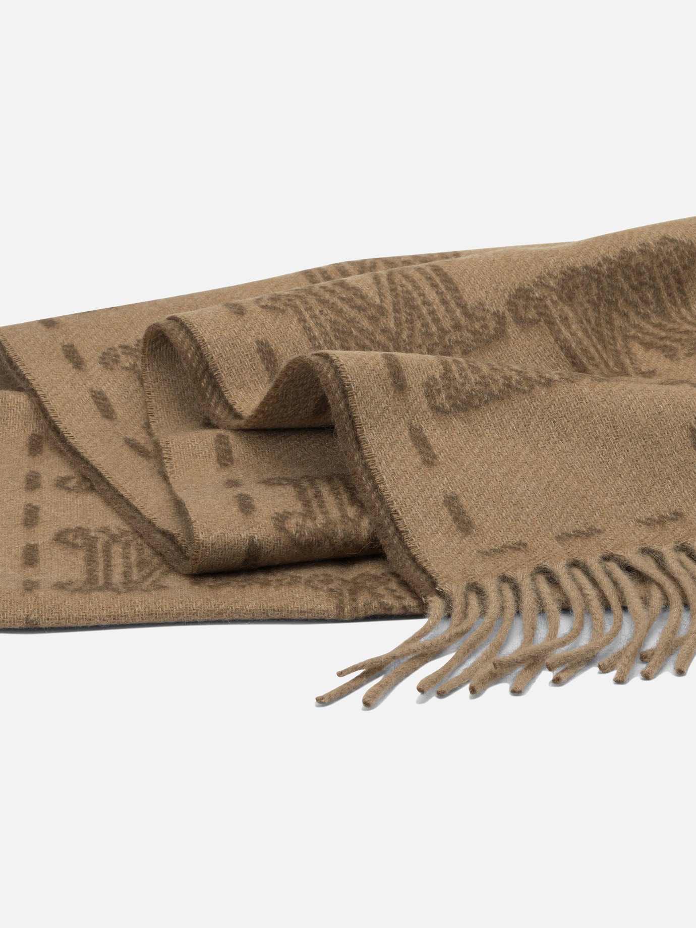 Fringed scarves 100% cashmere  Brown - Max Mara Women | PDP | VIETTI Online Store | Zoom-Modal_2
