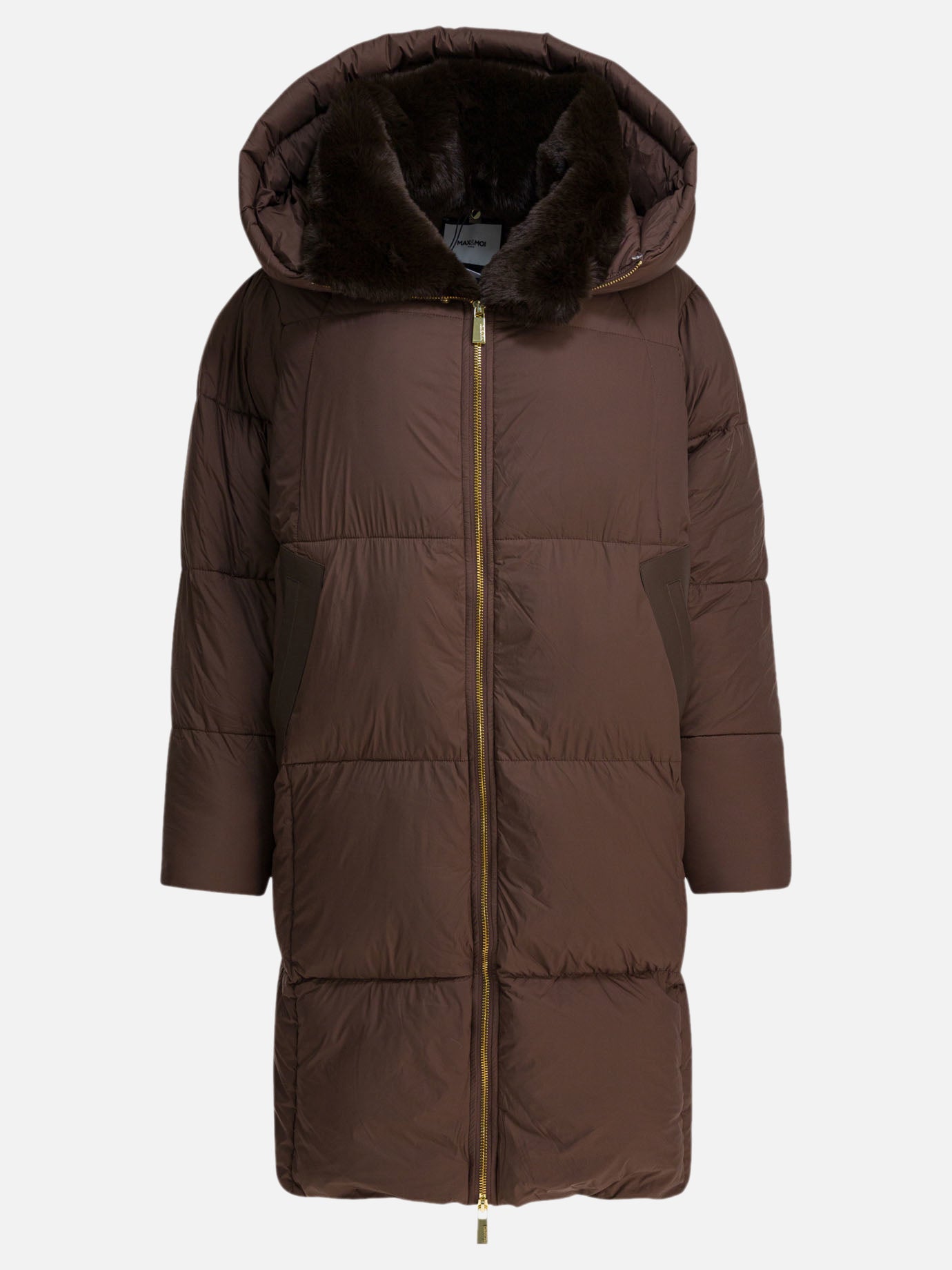 Down coats Solid colour  Brown - Max&Moi Women | PDP | VIETTI Online Store | Zoom-Modal
