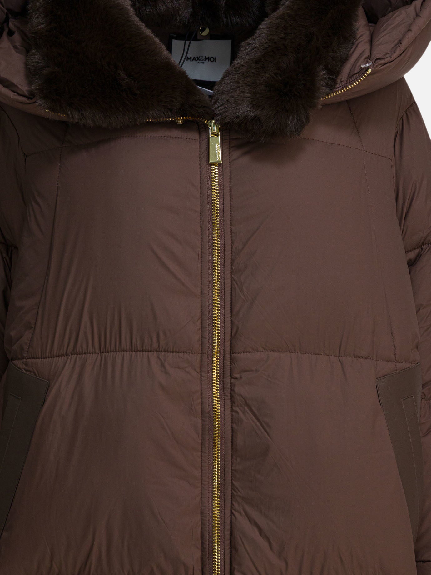 Down coats Solid colour  Brown - Max&Moi Women | PDP | VIETTI Online Store | Zoom-Modal_3
