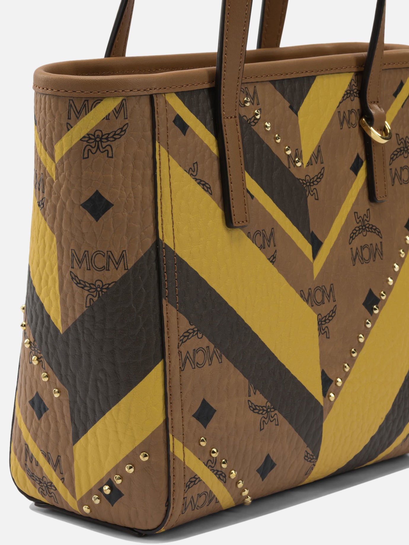 Mini bags 60% polyurethane 30% polyester 10% cotton  Brown - Mcm Women | PDP | VIETTI Online Store | thumbnail_4