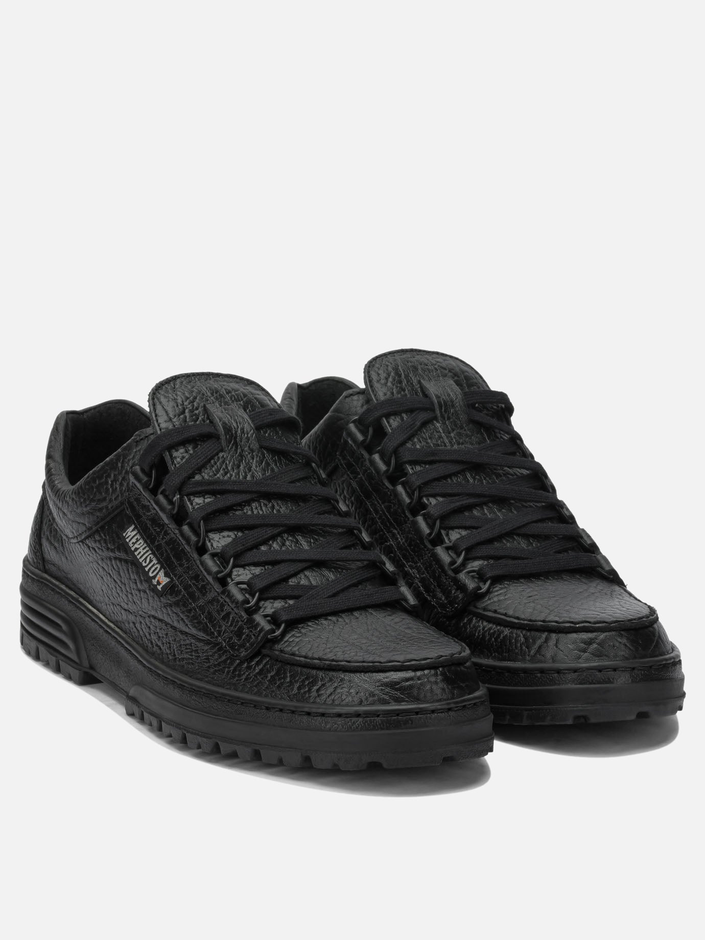 Low top sneakers 100% leather - 100% fabric - 100% rubber  Black - Mephisto Men | PDP | VIETTI Online Store | thumbnail_2