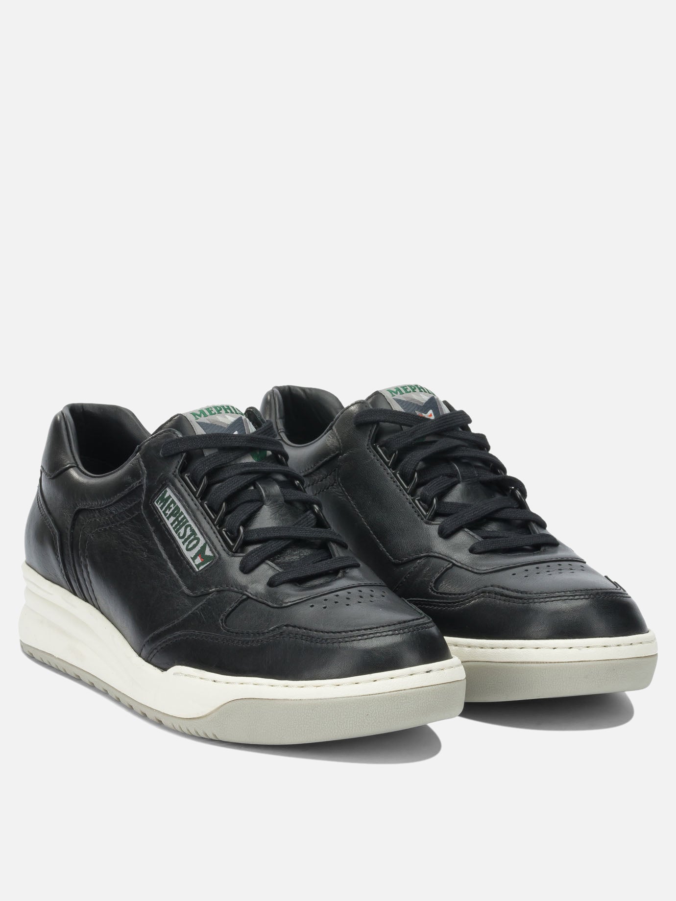 Low top sneakers 100% leather - 100% rubber  Black - Mephisto Men | PDP | VIETTI Online Store | Zoom-Modal_2
