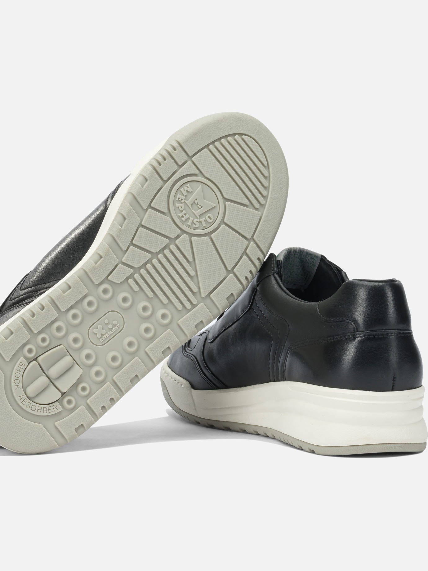 Low top sneakers 100% leather - 100% rubber  Black - Mephisto Men | PDP | VIETTI Online Store | thumbnail_5