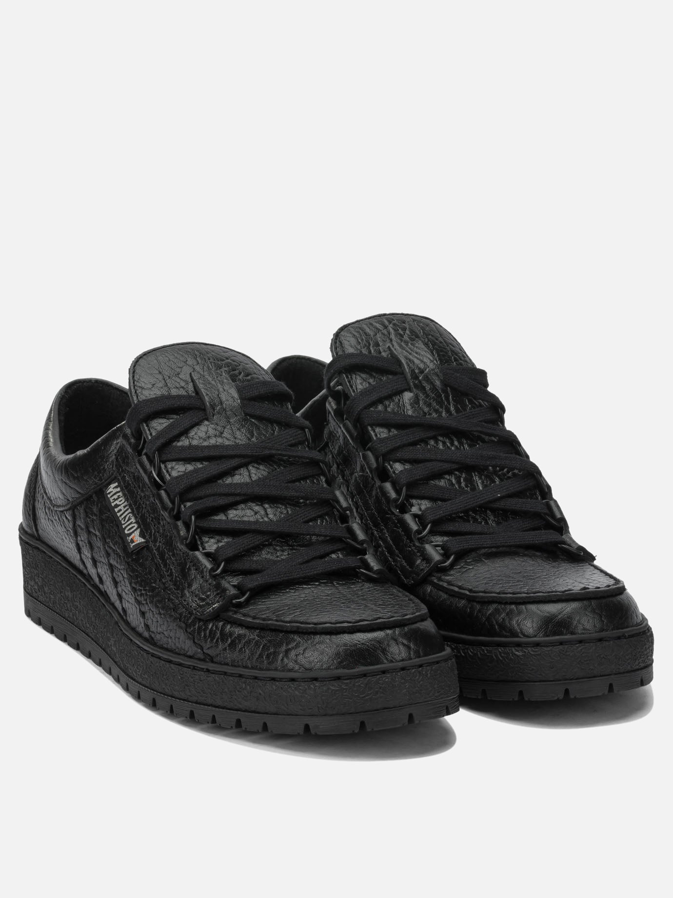 Low top sneakers 100% leather - 100% rubber  Black - Mephisto Men | PDP | VIETTI Online Store | Zoom-Modal_2
