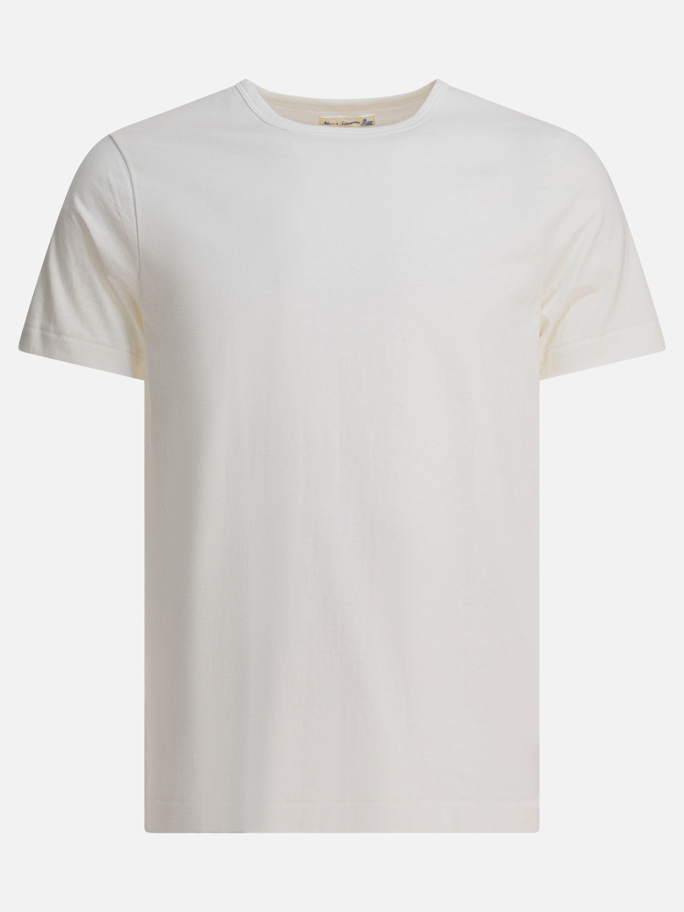 Crewneck t-shirts Solid colour  White - Merz b. Schwanen Men | PDP | VIETTI Online Store | Zoom-Modal

