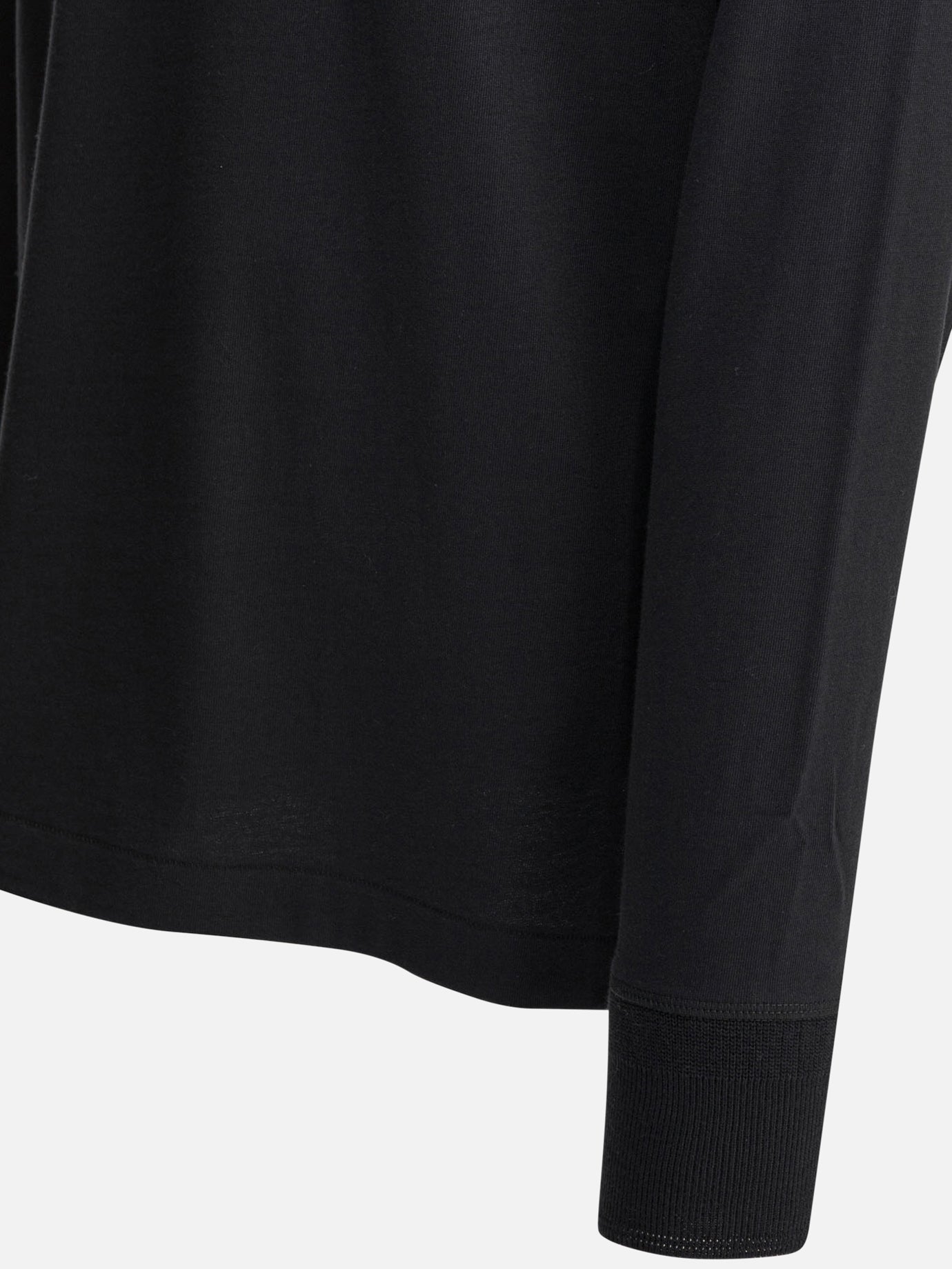 Henley t-shirts Solid colour  Black - Merz b. Schwanen Men | PDP | VIETTI Online Store | Zoom-Modal_4
