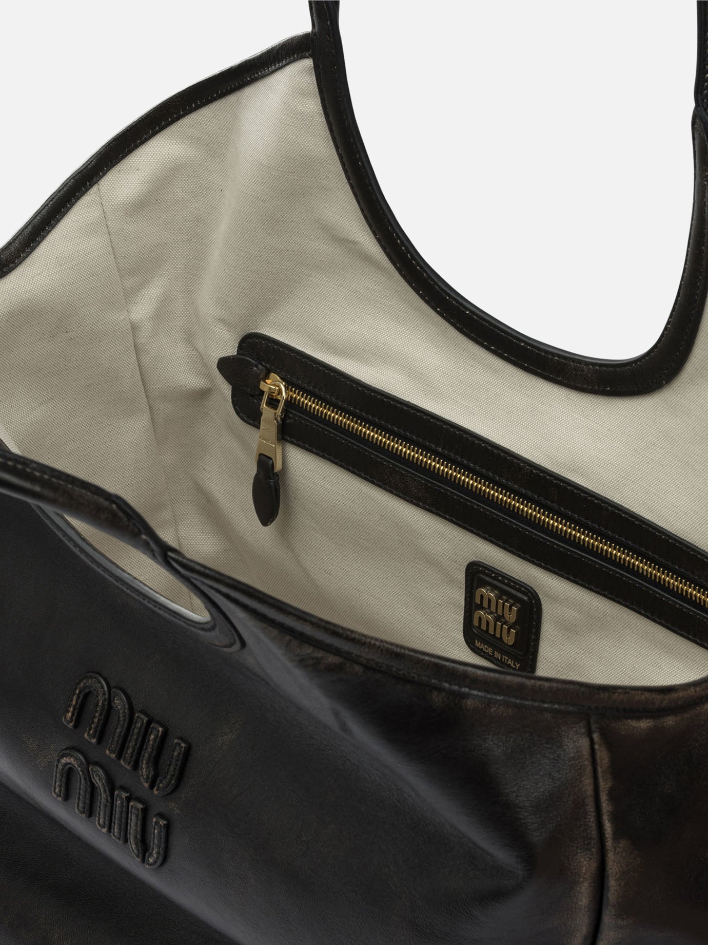 Medium bags 100% lamb leather  Brown - Miu Miu Women | PDP | VIETTI Online Store | thumbnail_5