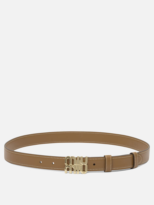 Miu Miu Leather belt 17112096_75 Brown 1