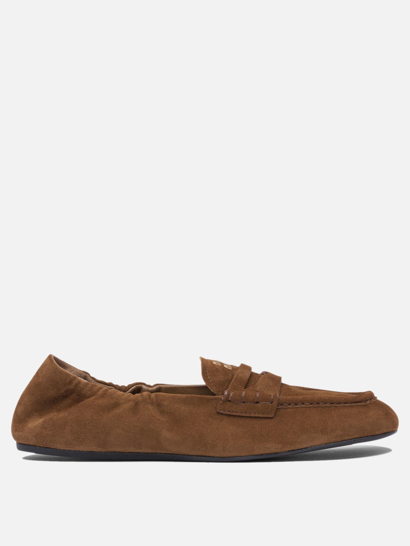 Loafers 100% lamb leather - 100% rubber  Brown - Miu Miu Women | PDP | VIETTI Online Store | Zoom-Modal
