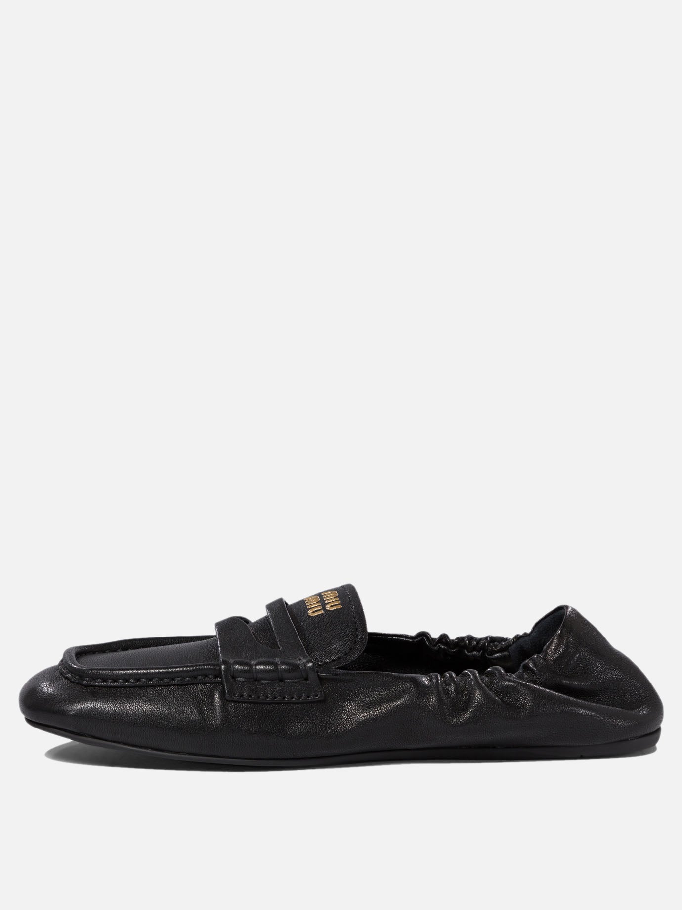 Loafers 100% lamb leather - 100% rubber  Black - Miu Miu Women | PDP | VIETTI Online Store | thumbnail_3