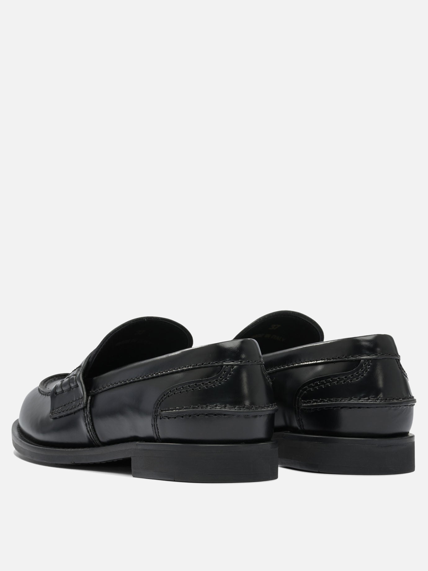 Loafers 100% calf leather - 100% rubber  Black - Miu Miu Women | PDP | VIETTI Online Store | thumbnail_4