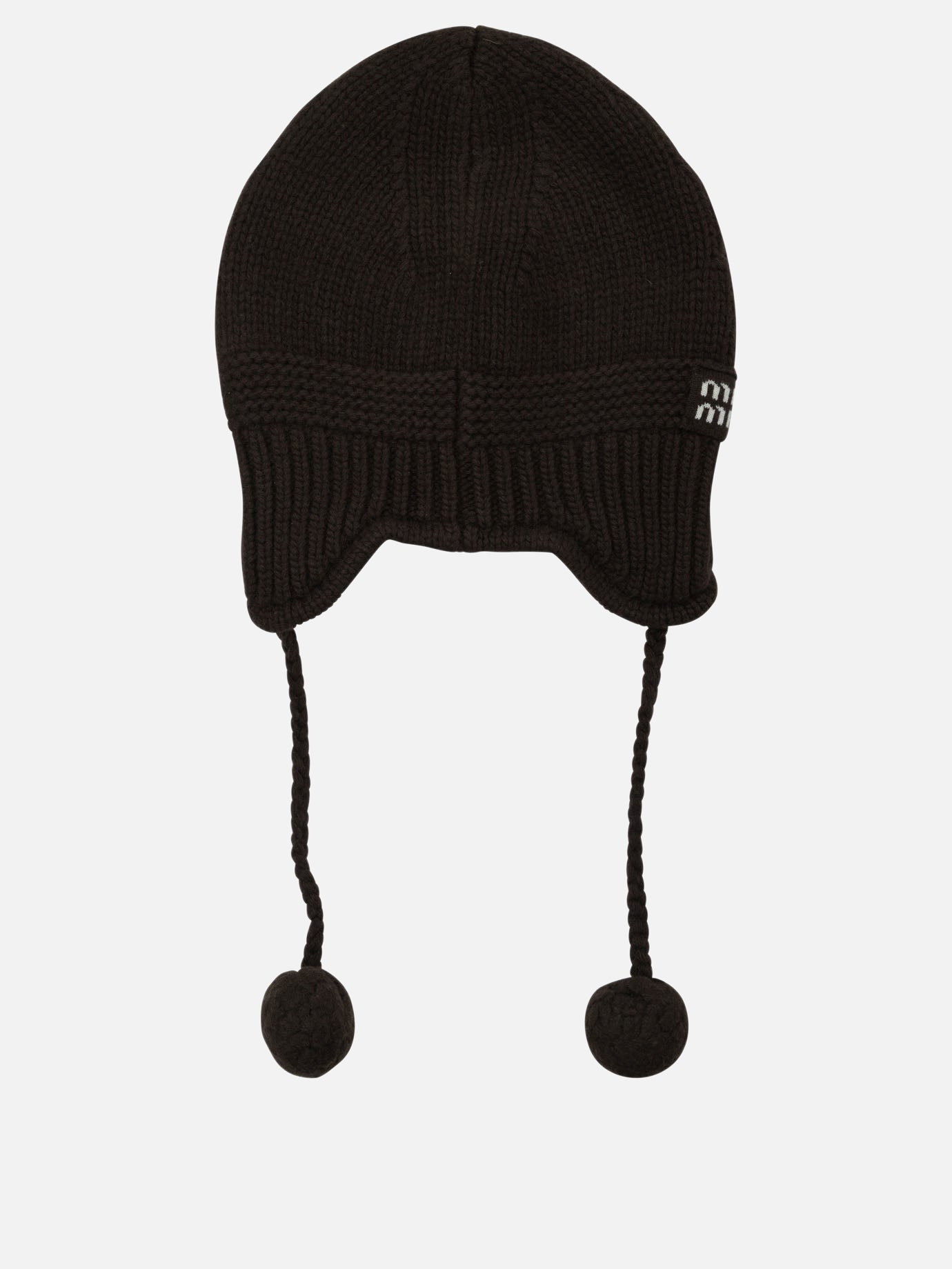 Beanies Logo  Brown - Miu Miu Women | PDP | VIETTI Online Store | thumbnail_3
