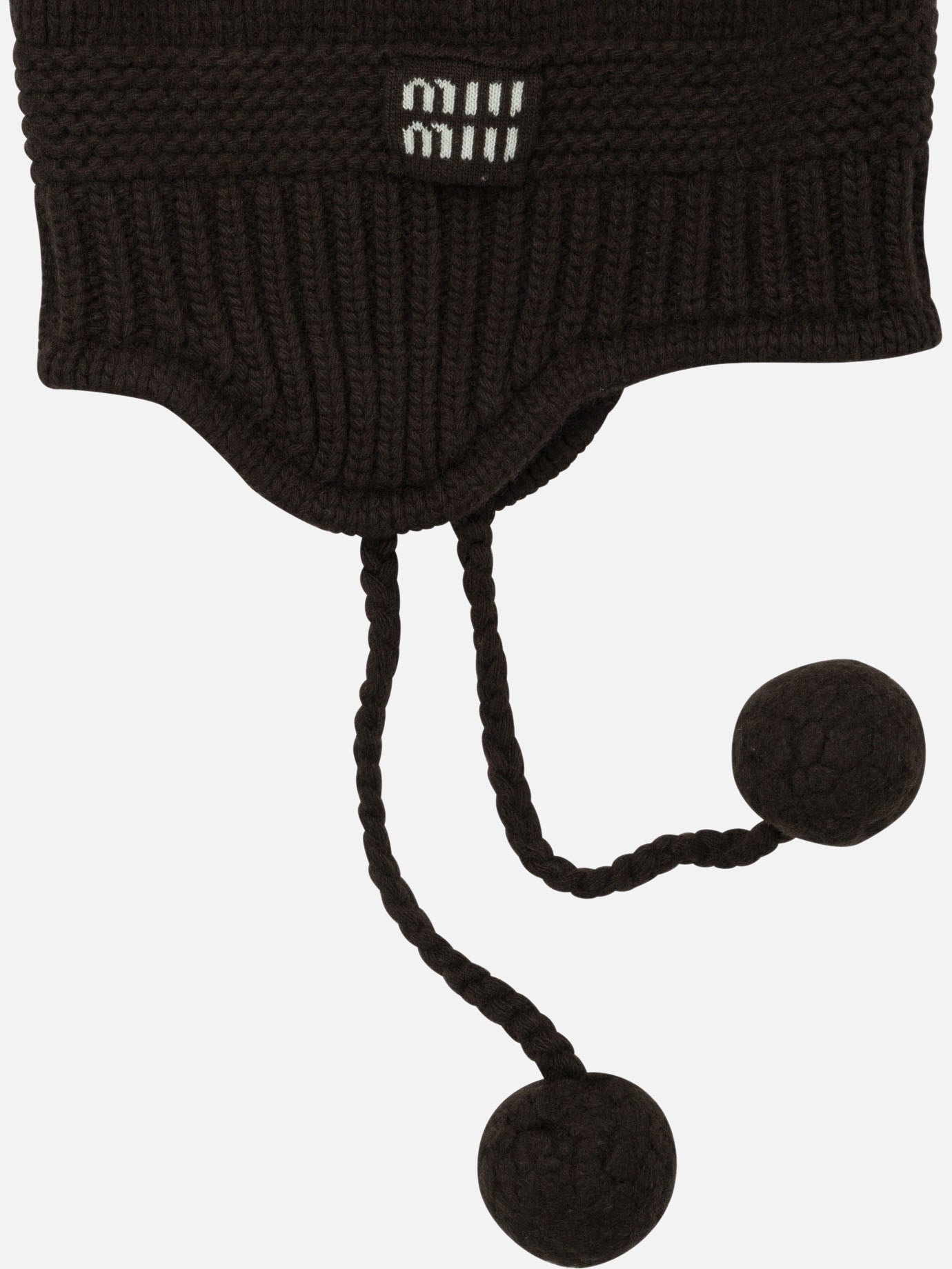 Beanies Logo  Brown - Miu Miu Women | PDP | VIETTI Online Store | thumbnail_4