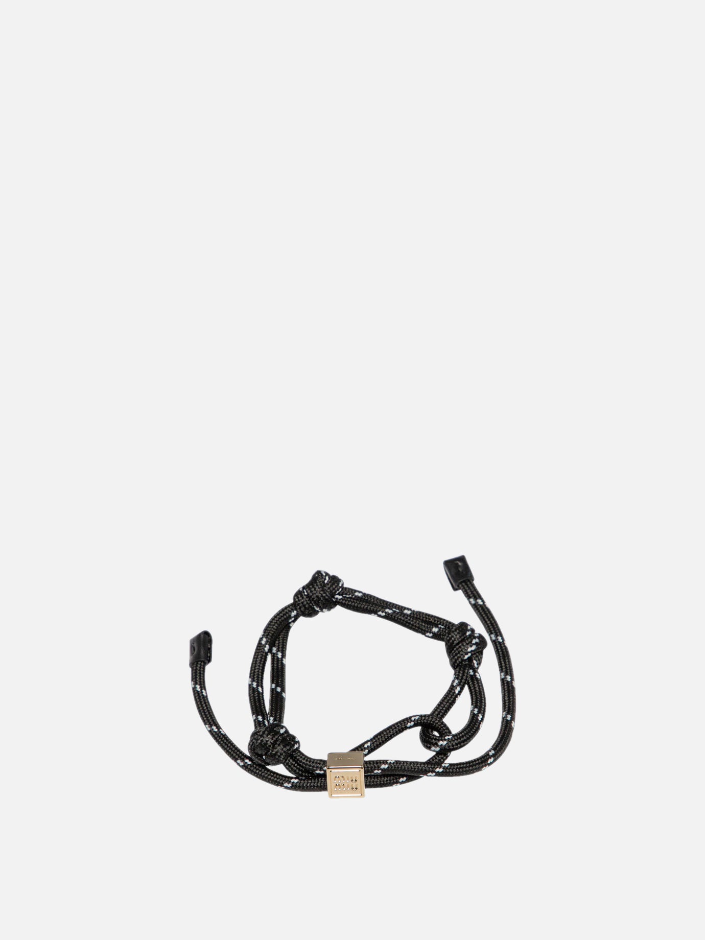 Bracelets & Anklets 100% cotton  Black - Miu Miu Women | PDP | VIETTI Online Store | thumbnail