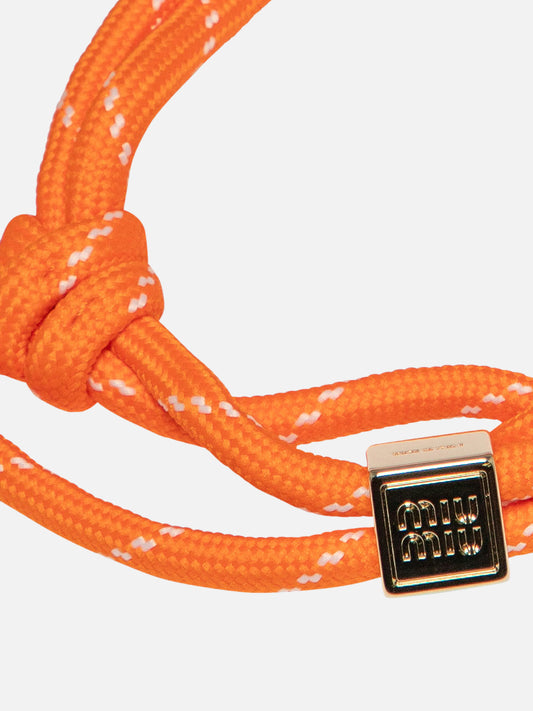 Bracelets & Anklets 100% cotton  Orange - Miu Miu Women | PLP | VIETTI Online Store | 2
