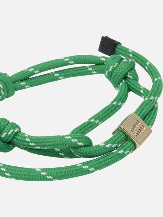 Bracelets & Anklets 100% cotton  Green - Miu Miu Women | PLP | VIETTI Online Store | 2
