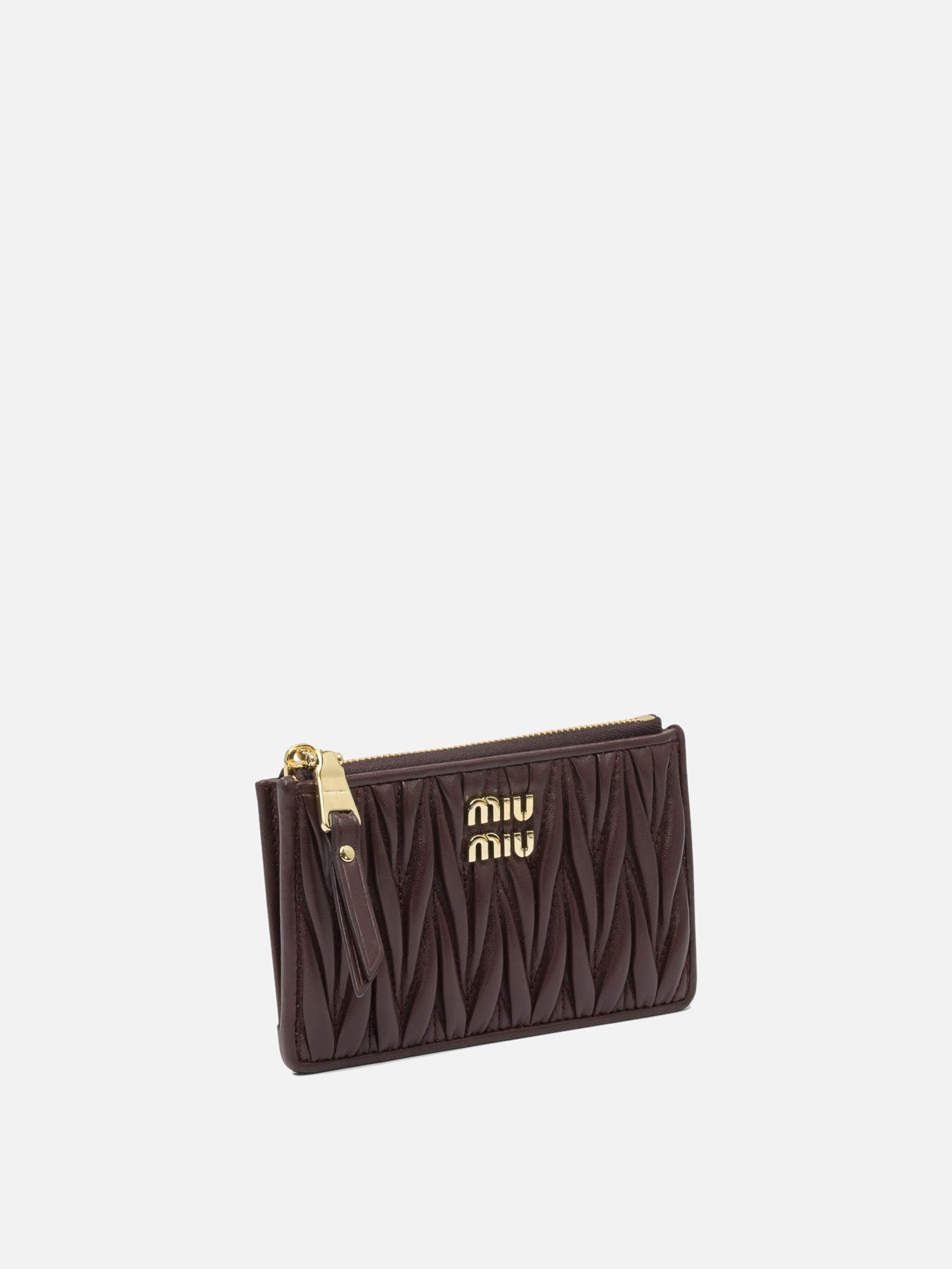 Card holders 100% lamb leather  Bordeaux - Miu Miu Women | PDP | VIETTI Online Store | Zoom-Modal_2

